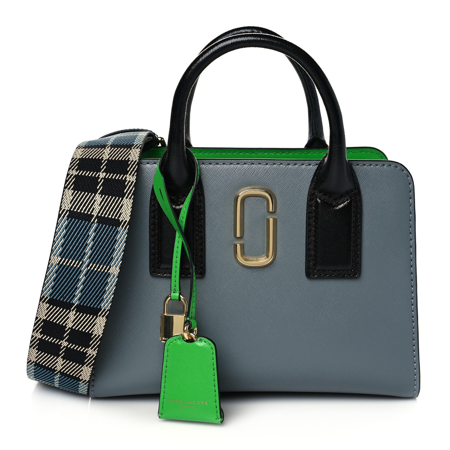 Marc Jacobs Saffiano Little Big Shot Tote Green 1 of 9
