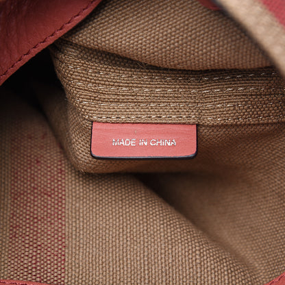 Burberry Canvas Mega Check Mini Ashby Tassel Crossbody Pink 5 of 12