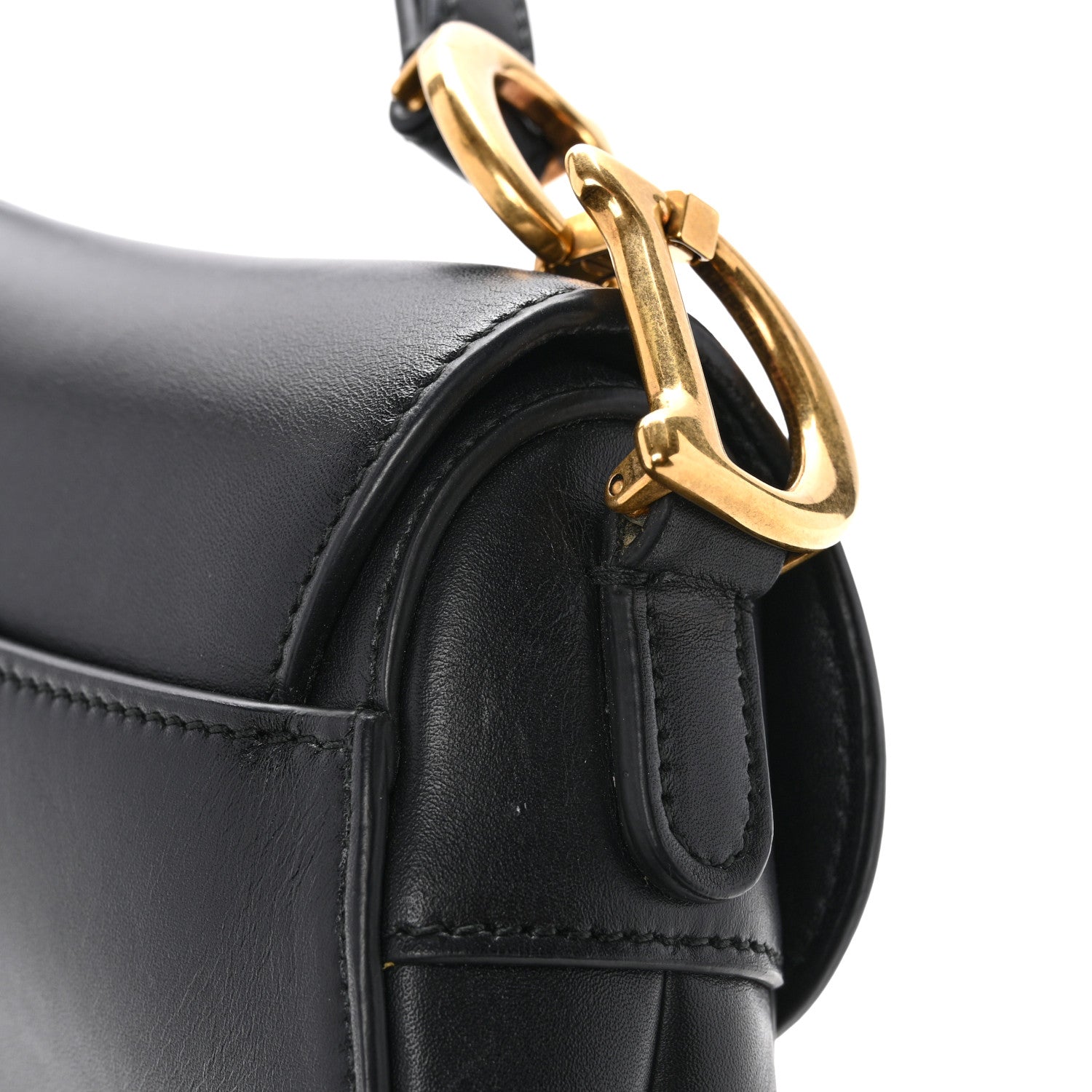 Christian Dior Calfskin Mini Saddle Bag Black 13 of 13