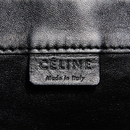 Celine Lambskin Crocodile Embossed Vertical Cabas Black 6 of 8