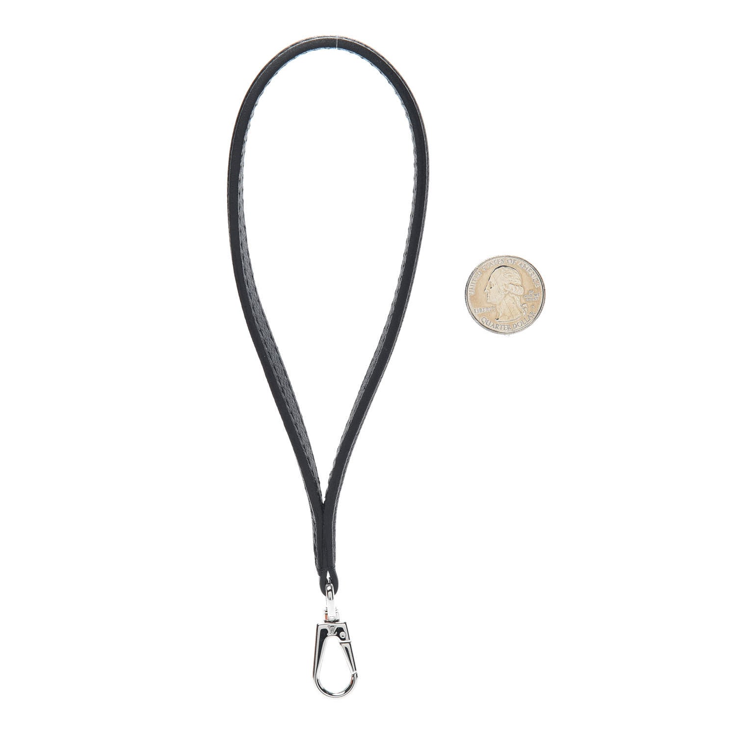 Louis Vuitton Calfskin Accessory Strap Black 2 of 2