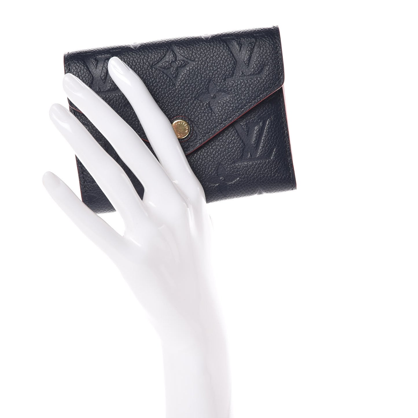 Empreinte Victorine Wallet Marine Rouge