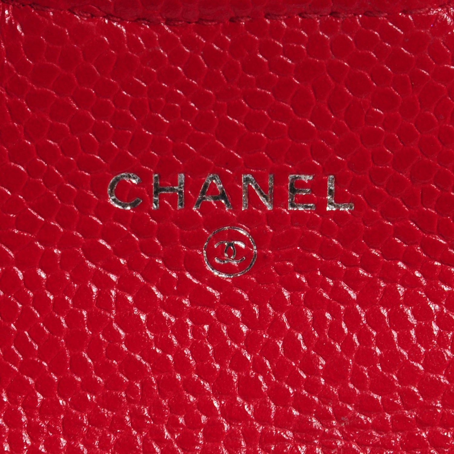Chanel Caviar Quilted Coin Purse Red 10 of 19