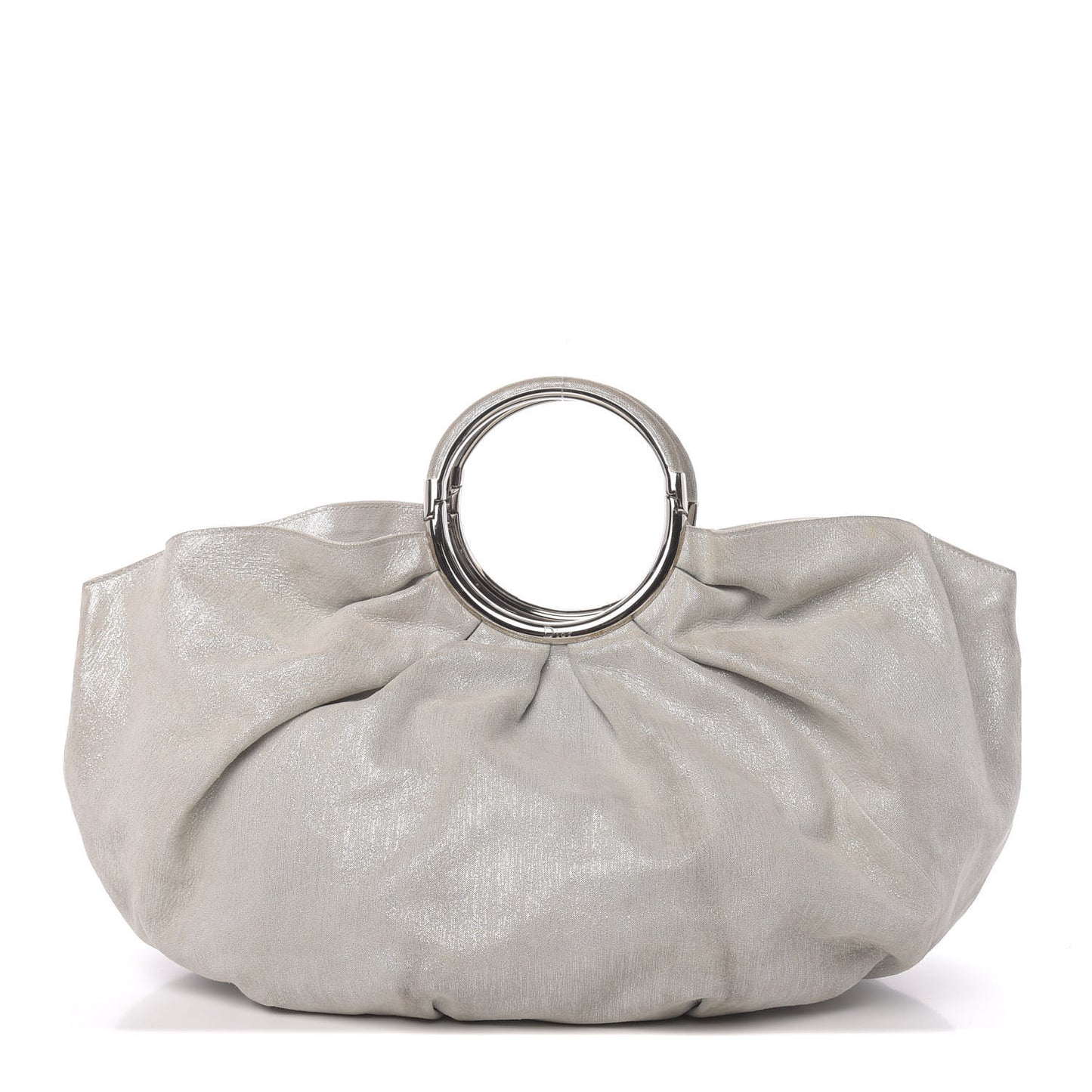 Metallic Canvas Soft Babe Shopping Tote Grey