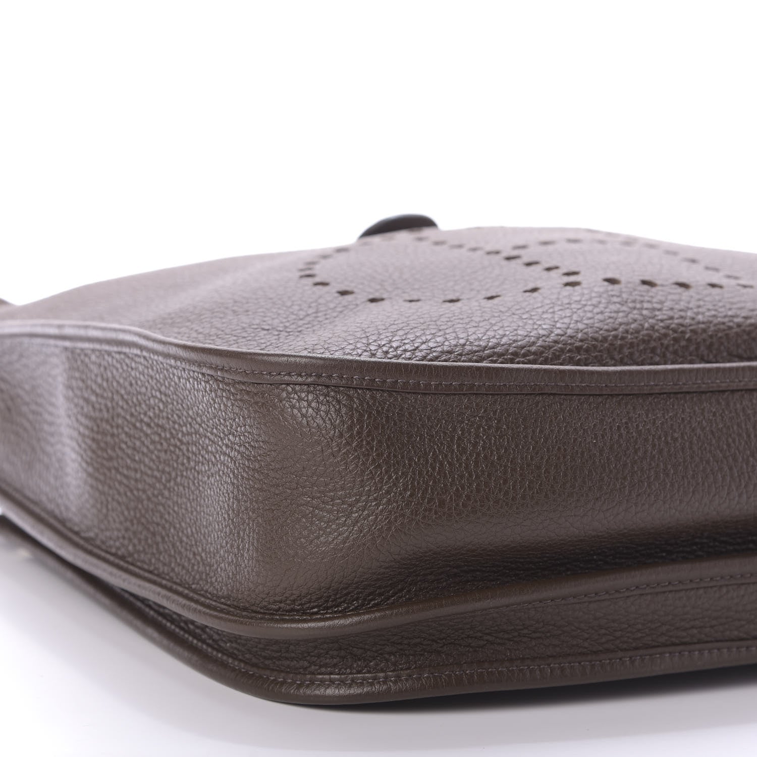 Hermes Taurillon Clemence Evelyne III GM Chocolate 6 of 8