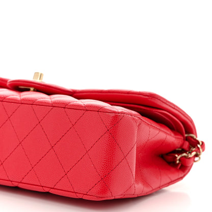 Chanel Caviar Quilted Small Double Flap Red 10 of 10