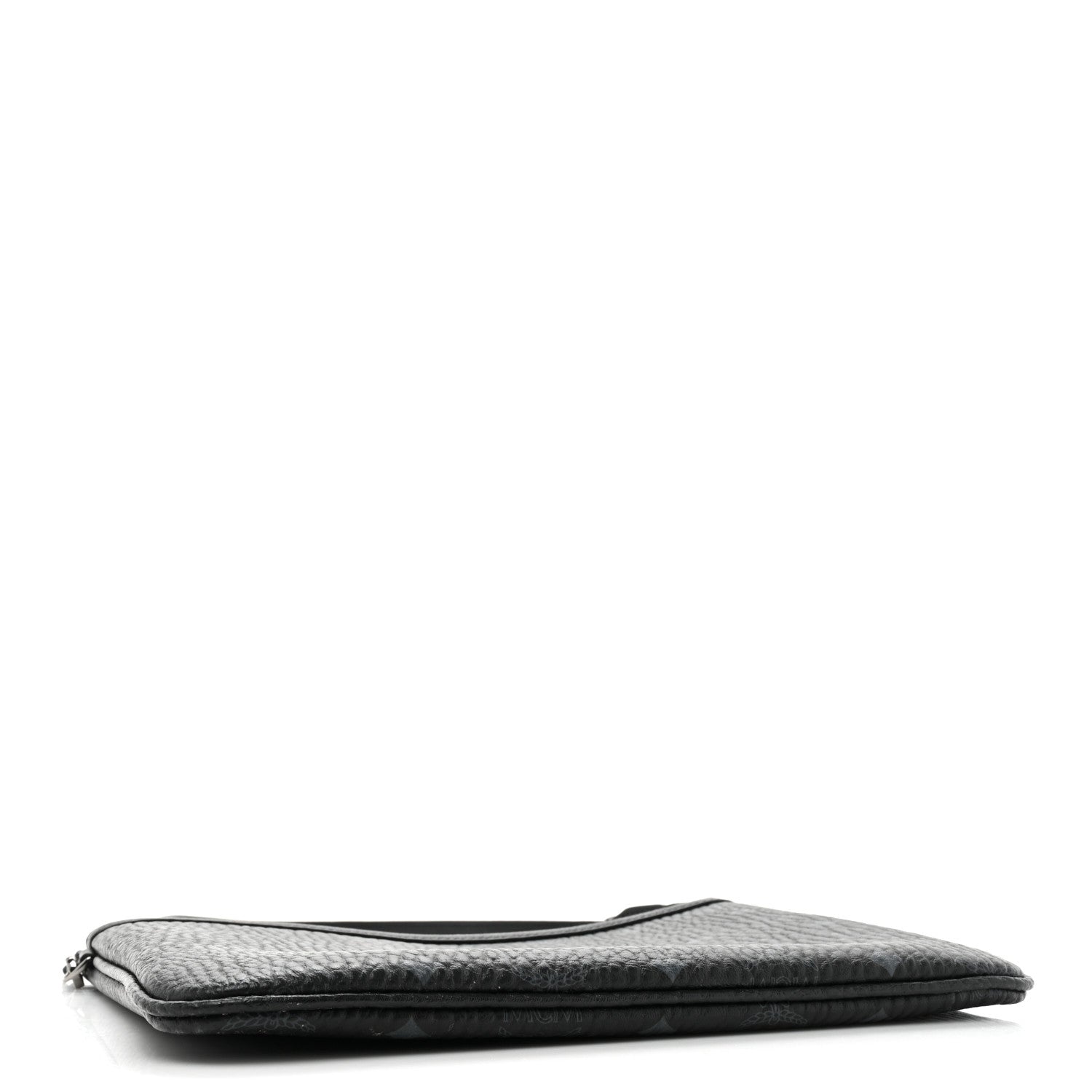 MCM Visetos Liz Shopper Tote Pouch Black 4 of 14