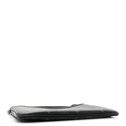 MCM Visetos Liz Shopper Tote Pouch Black 4 of 14