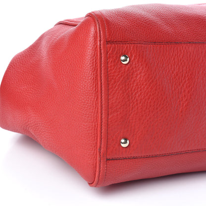 Gucci Pebbled Calfskin Large Soho Shoulder Bag Red 11 of 13