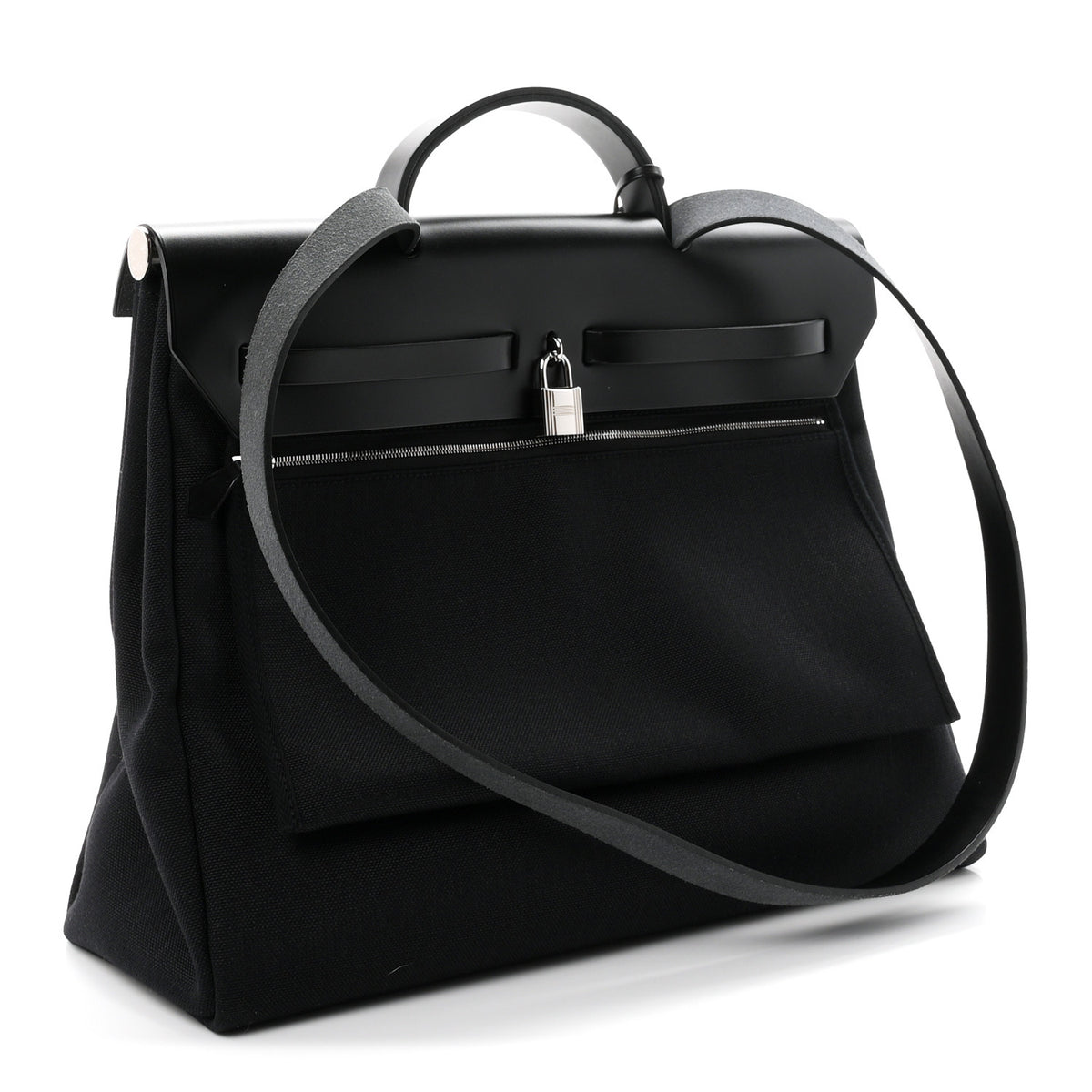 Hermes Toile Vache Hunter Herbag Zip 39 MM Black 3 of 10