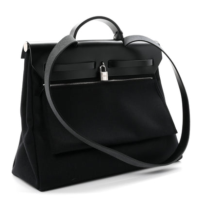 Hermes Toile Vache Hunter Herbag Zip 39 MM Black 3 of 10