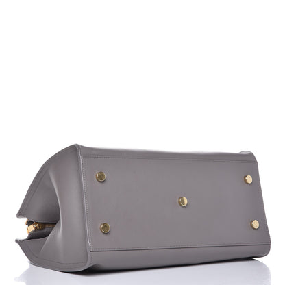 Saint Laurent Smooth Calfskin Small Cabas Monogram Fog 4 of 6