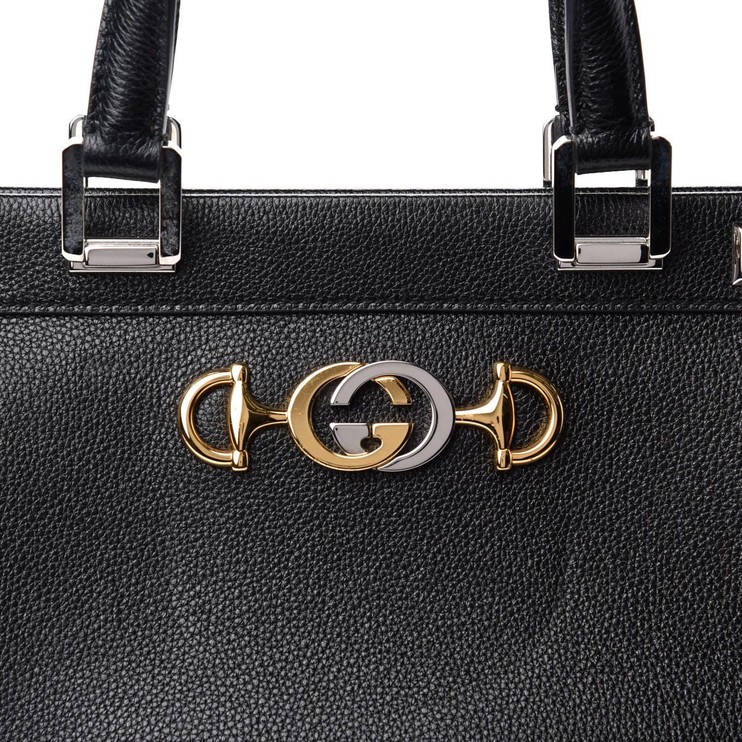 Gucci Grainy Calfskin Medium Zumi Top Handle Bag Black 11 of 11