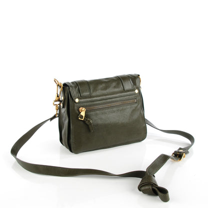 Proenza Schouler Lambskin PS1 Pouch Military Green 3 of 8