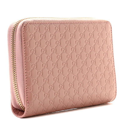 Gucci Soft Microguccissima Zip Around Organizer Wallet Soft Pink 2 of 9