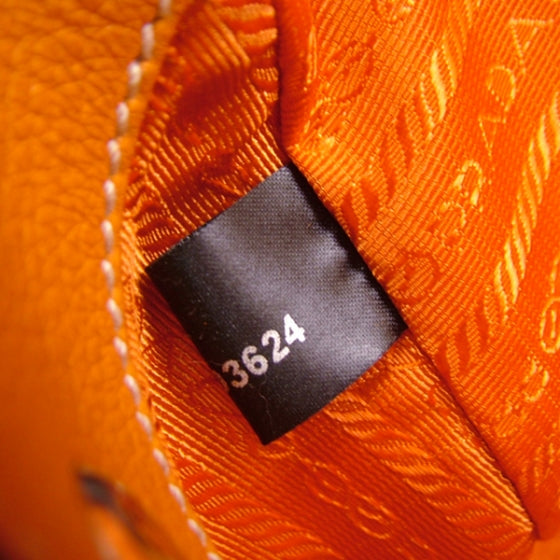 Vitello Daino Lizard Flap Large Tote Orange
