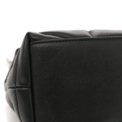 Saint Laurent Lambskin Quilted Small Loulou Puffer Monogram Chain Satchel Black 11 of 13