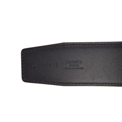 Hermes Chamonix Epsom 42mm Constance 2 Belt 90 Black White 4 of 8