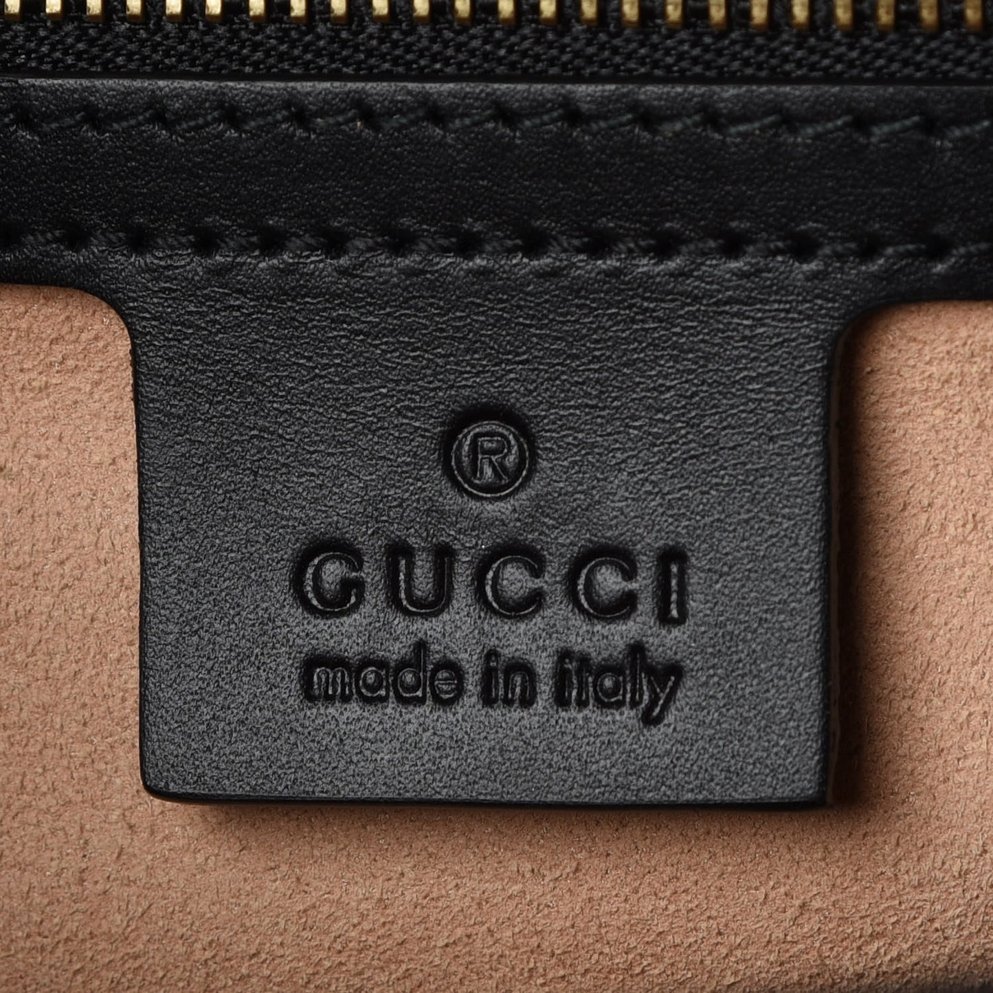 Guccissima Medium Padlock Shoulder Bag Black
