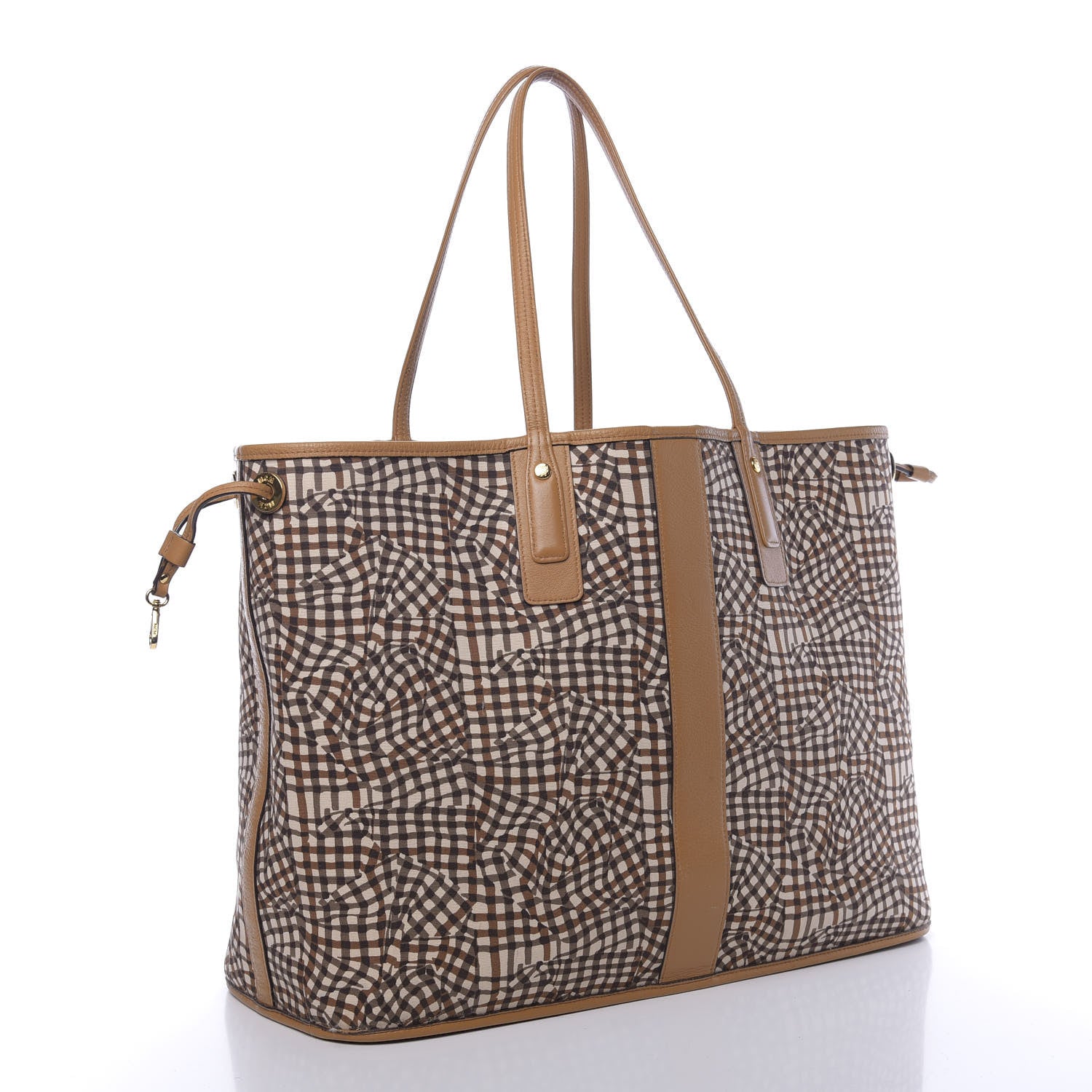 MCM Visetos Large Liz Reversible Shopper Tote Cognac 6 of 16