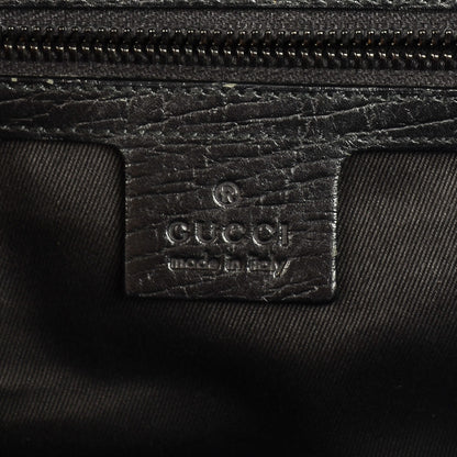 Gucci Monogram Bamboo Bullet Handbag Black 6 of 9