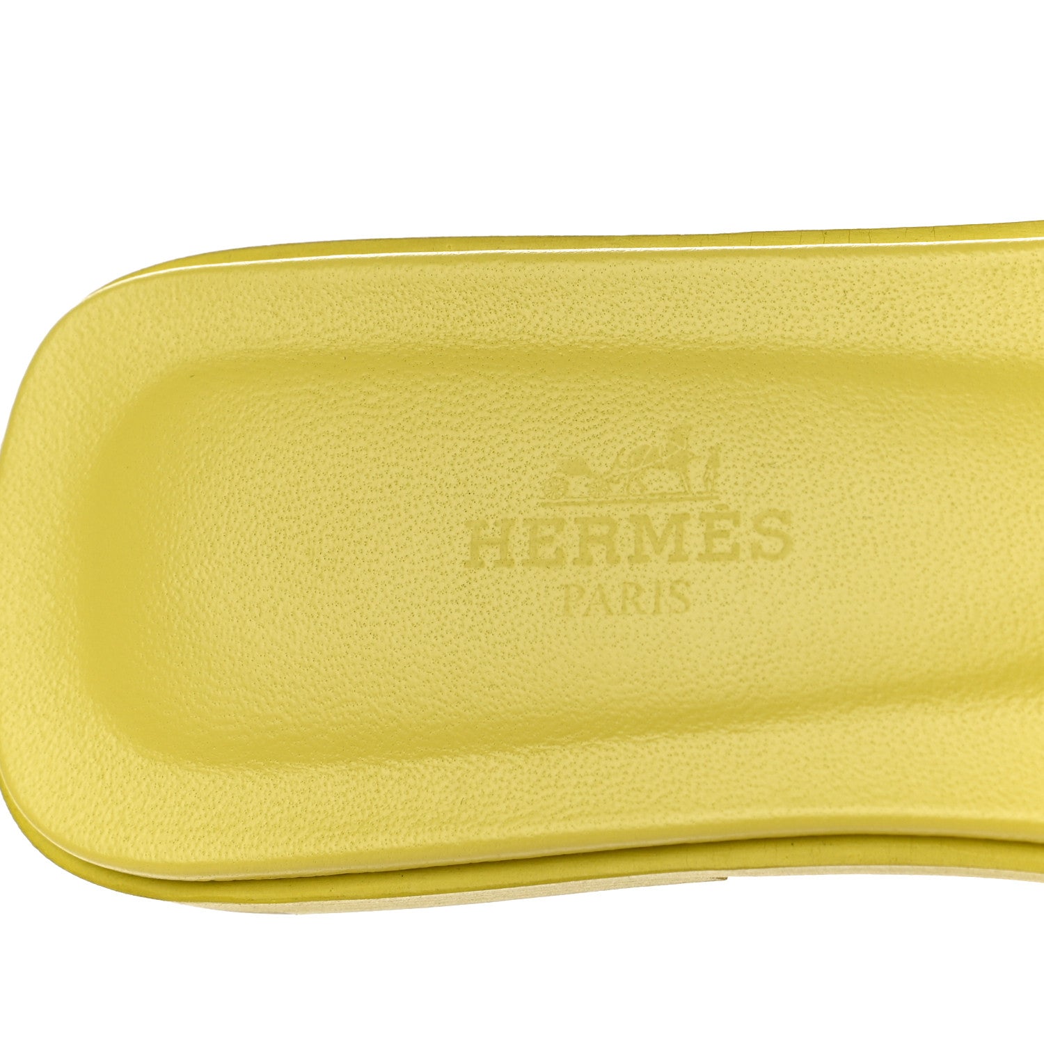 Hermes Epsom Oran Sandals 37.5 Jaune Pollen 8 of 10
