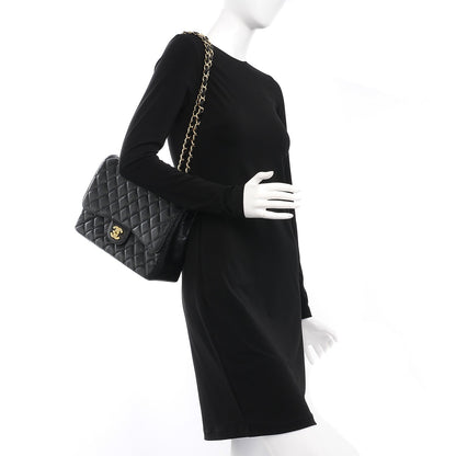 Chanel Caviar Quilted Jumbo Single Flap Black 2 of 7