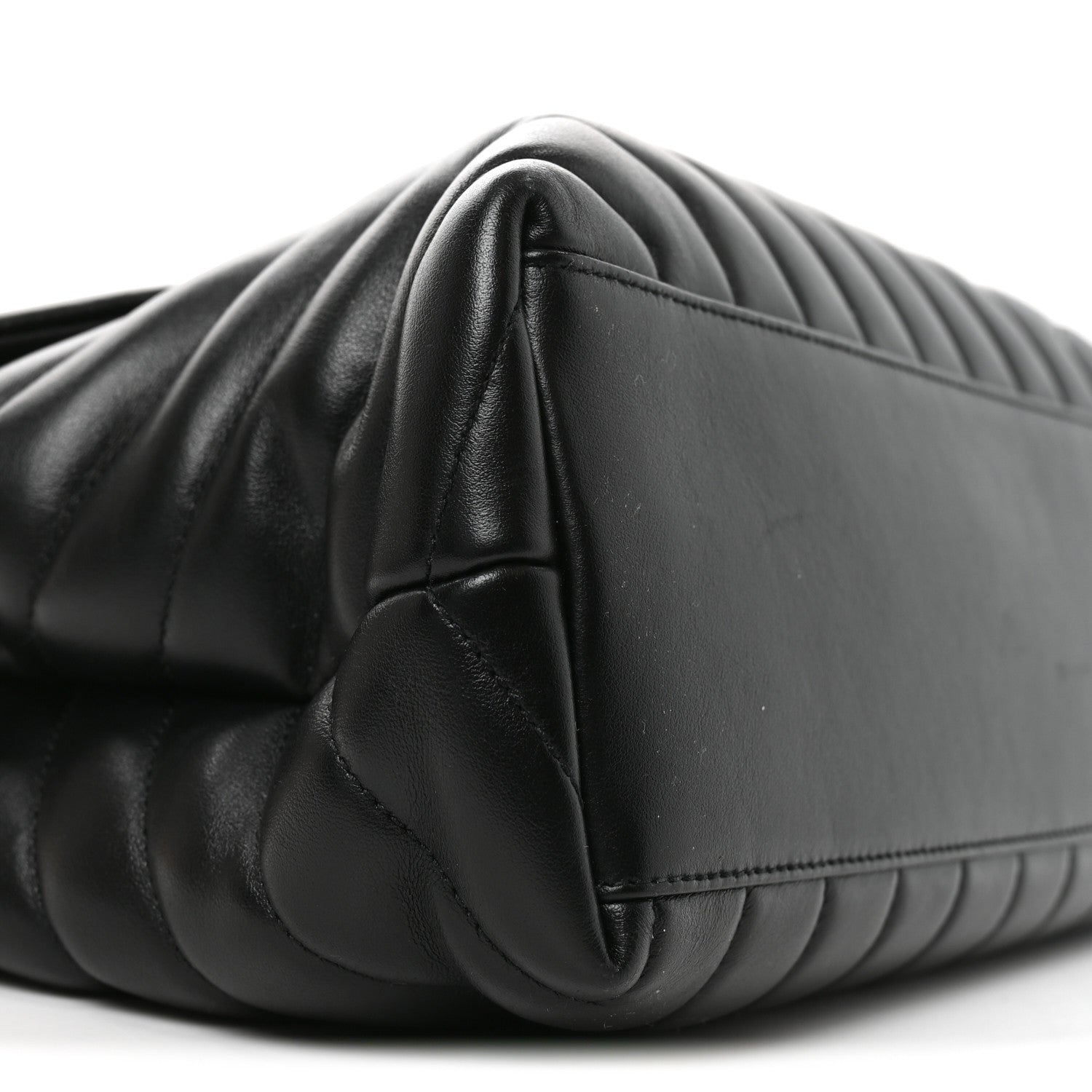Saint Laurent Calfskin Y Quilted Monogram Monochrome Medium Loulou Chain Satchel Black 9 of 10
