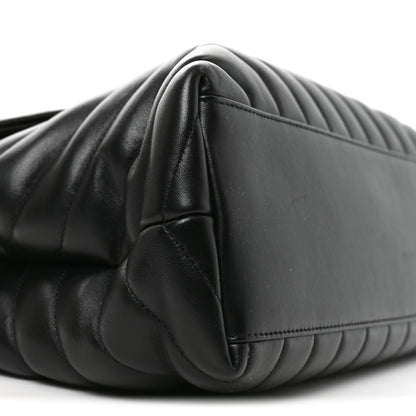 Saint Laurent Calfskin Y Quilted Monogram Monochrome Medium Loulou Chain Satchel Black 9 of 10