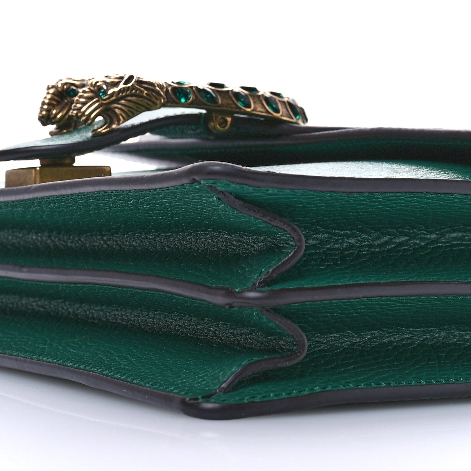 Gucci Pebbled Calfskin Small Dionysus Shoulder Bag Emerald 10 of 10