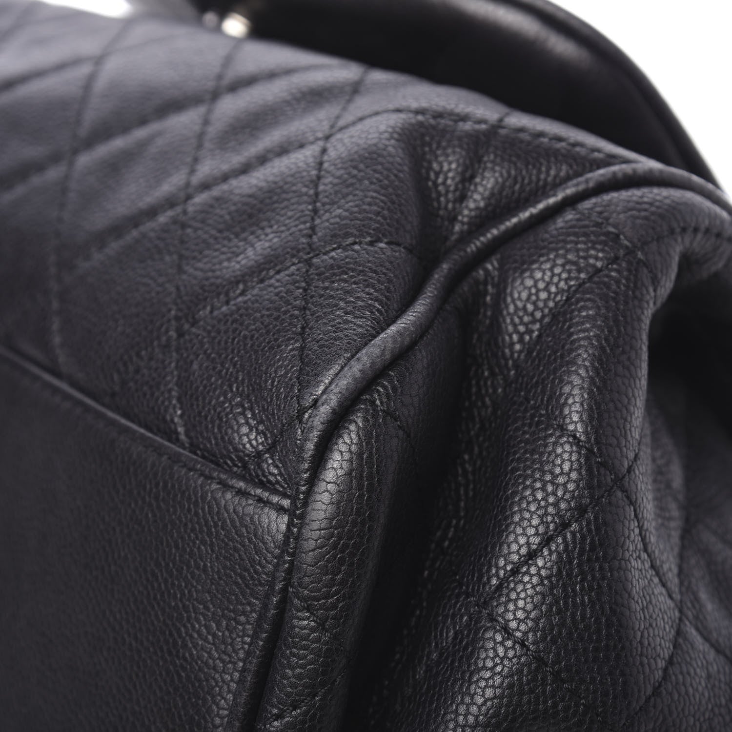 Chanel Caviar Quilted Timeless Accordion Flap Black 12 of 14