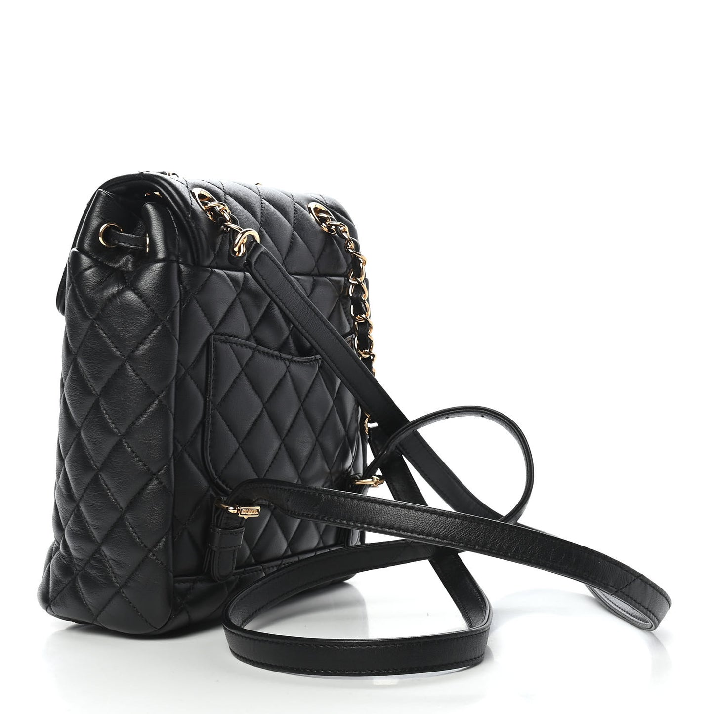 Lambskin Quilted Mini Urban Spirit Backpack Black