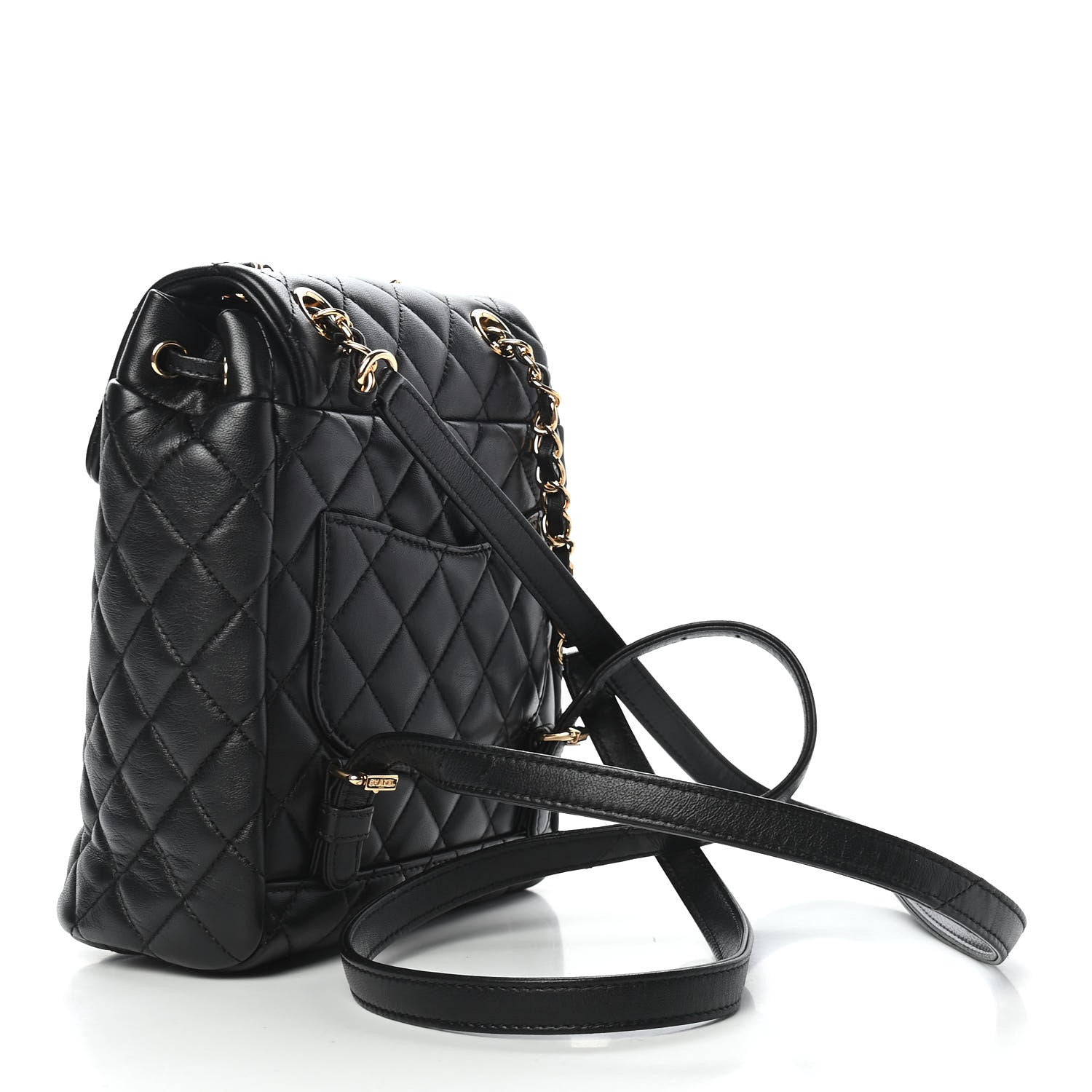 Chanel Lambskin Quilted Mini Urban Spirit Backpack Black 3 of 9