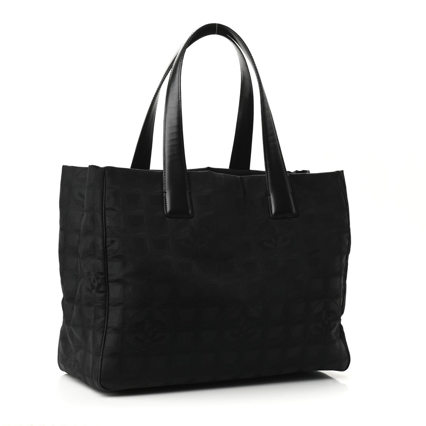 Nylon Medium Travel Tote Black