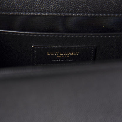 Saint Laurent Grain De Poudre Medium Classic Monogram Kate Satchel Black 9 of 11