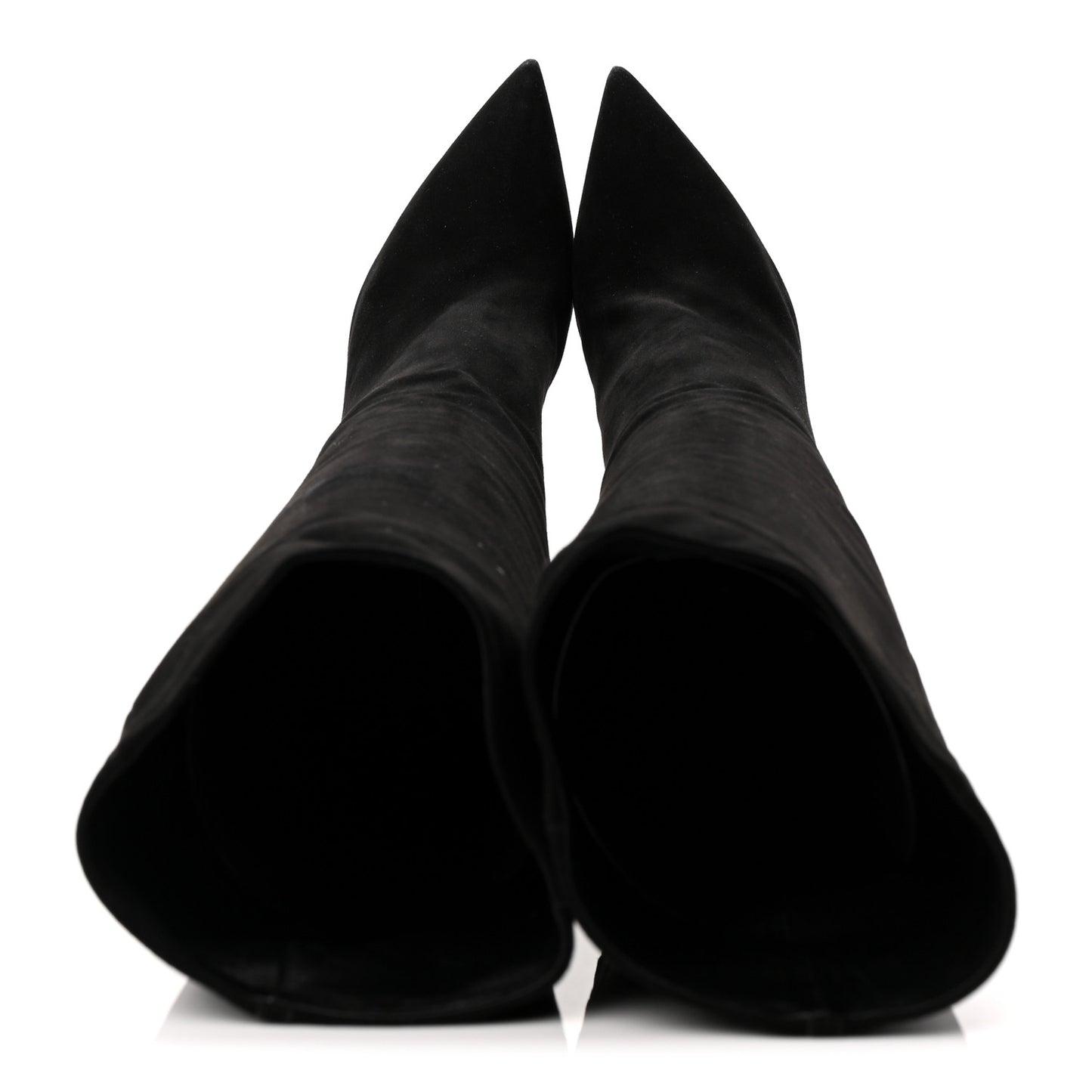 Suede High Boots 41 Black