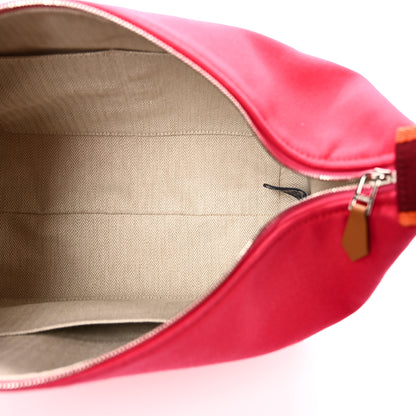 Hermes Canvas Large Bride-A-Brac Pouch Hibiscus 5 of 10