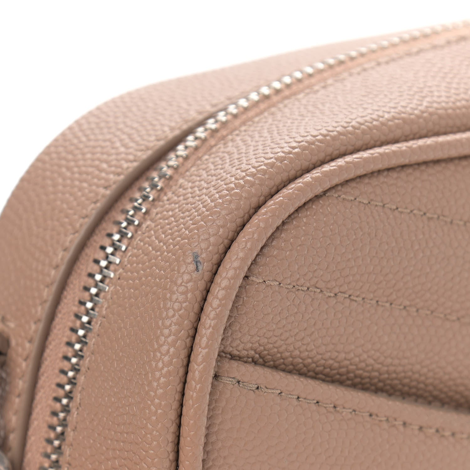 Saint Laurent Grain De Poudre Matelasse Monogram Mini Lou Camera Bag Dark Beige 10 of 12