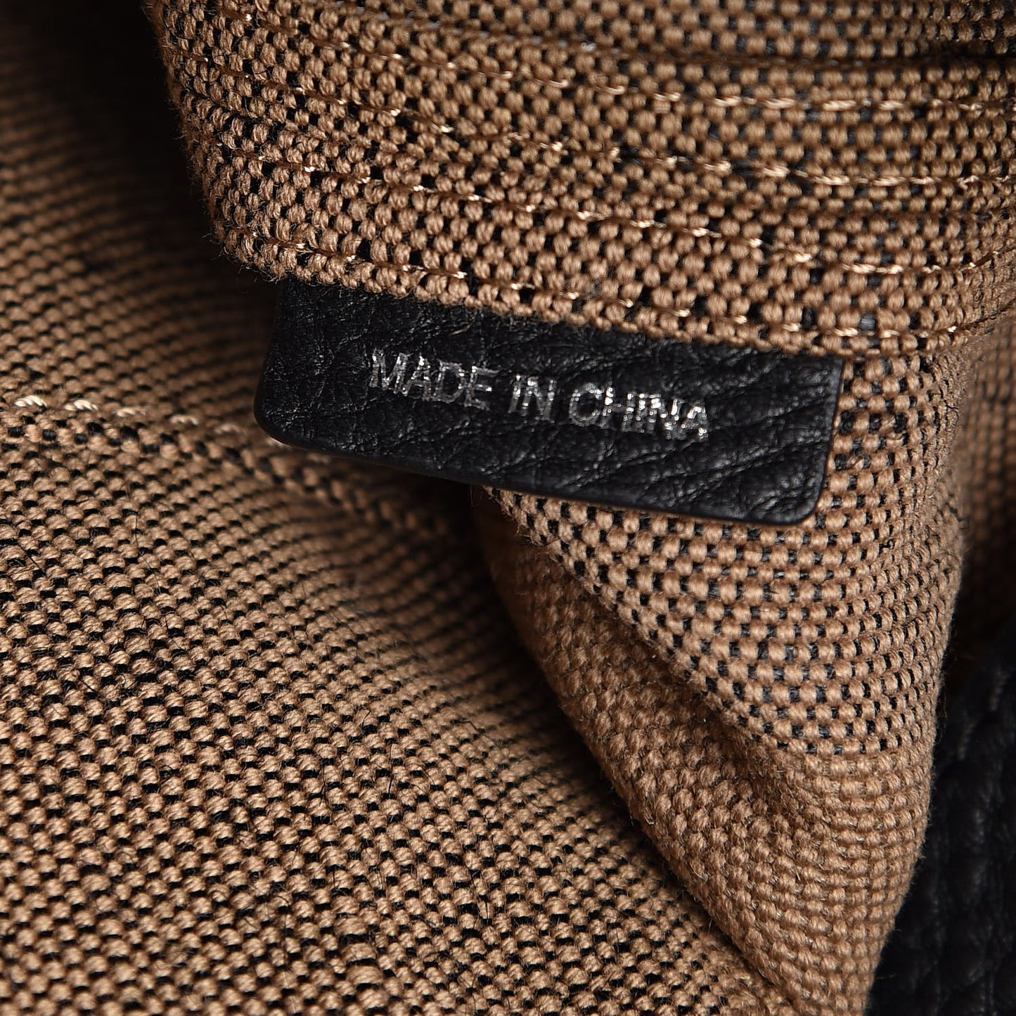 Grainy Calfskin Canvas Mega Check Medium Ashby Tassel Hobo Black