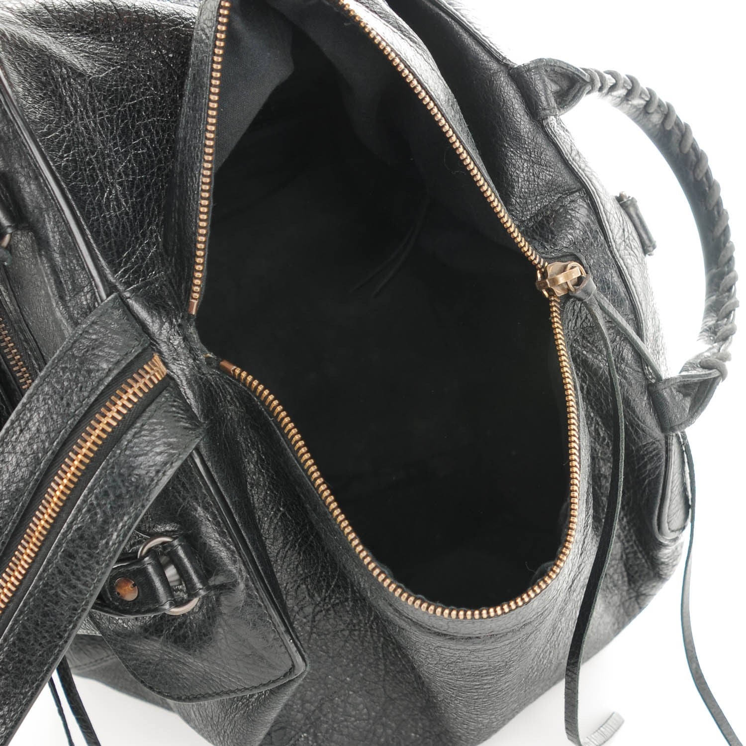 Balenciaga Agneau Classic Hardware Zip Traveler Backpack Black 5 of 7