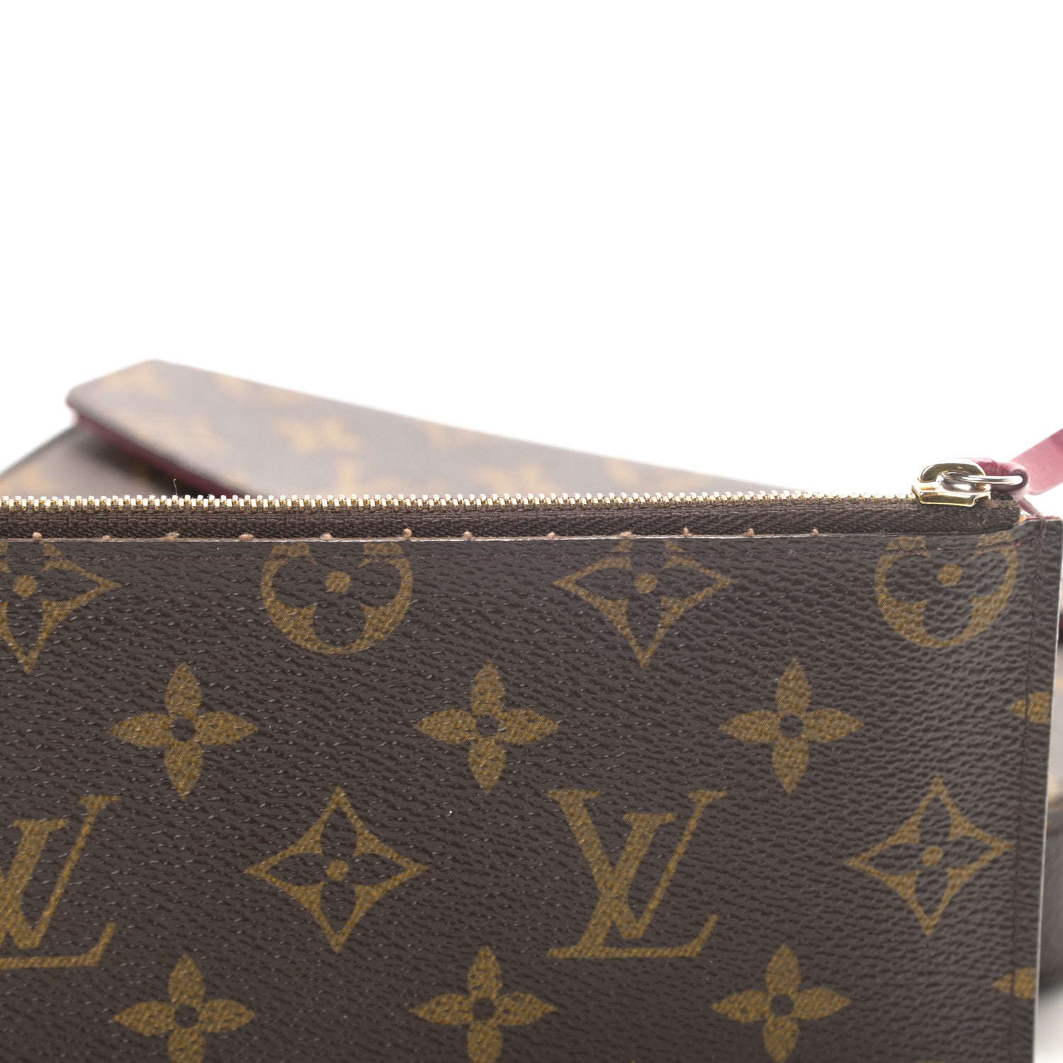 Louis Vuitton Monogram Pochette Felicie Chain Wallet Fuchsia 16 of 18