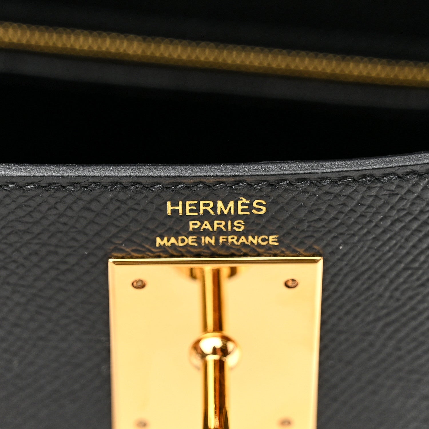 Hermes Epsom Kelly Sellier 28 Black 6 of 14
