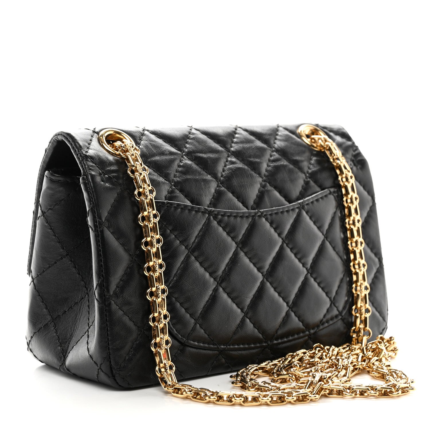 Chanel Aged Calfskin Quilted 2.55 Reissue Mini Flap Black 3 of 10