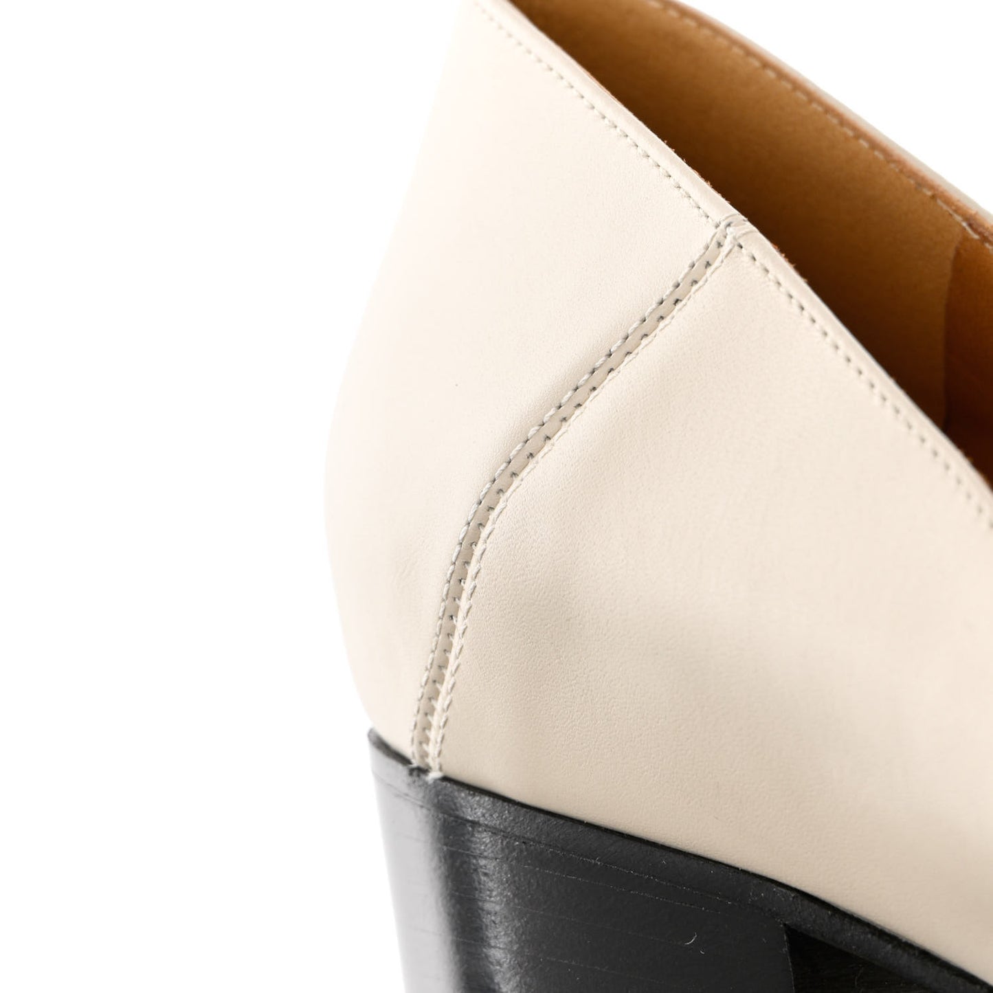 Betis Glamour Calfskin Web Pearl Embellished Peyton 75mm Loafer Pumps 40.5 Mystic White