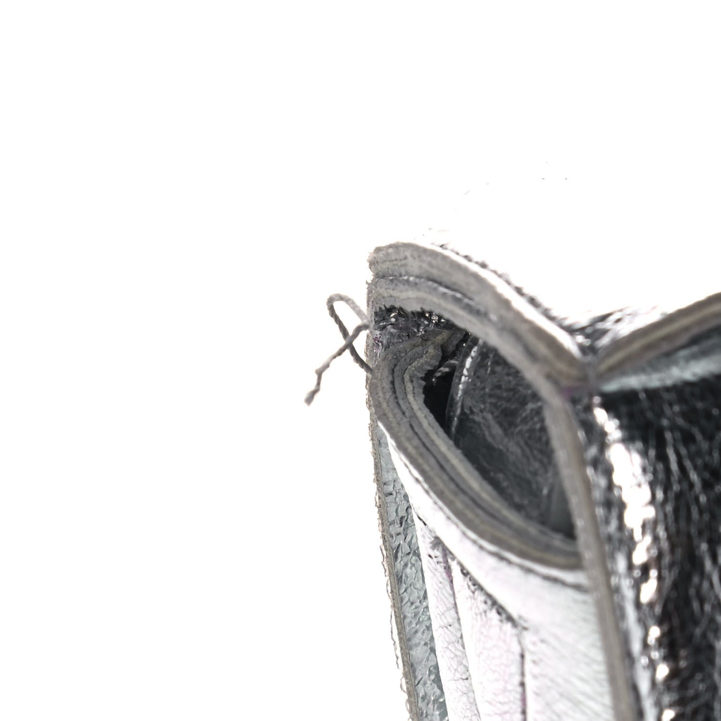 Metallic Lambskin Maxi Intrecciato Cassette Crossbody Bag Silver