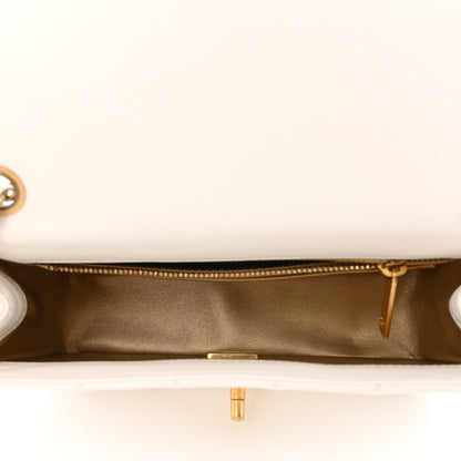 Chanel Lambskin Quilted Mini Rectangular Pearl Crush Flap White 5 of 11