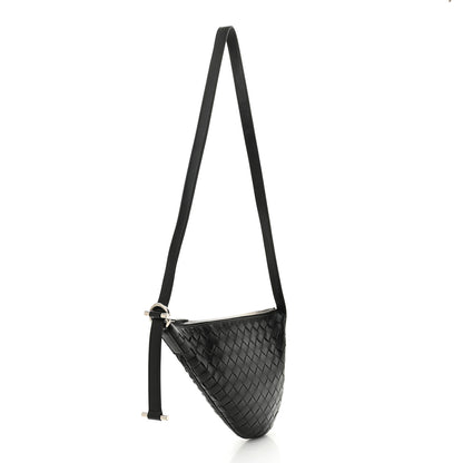 Bottega Veneta Calfskin Intrecciato Small Virgule Black 3 of 10