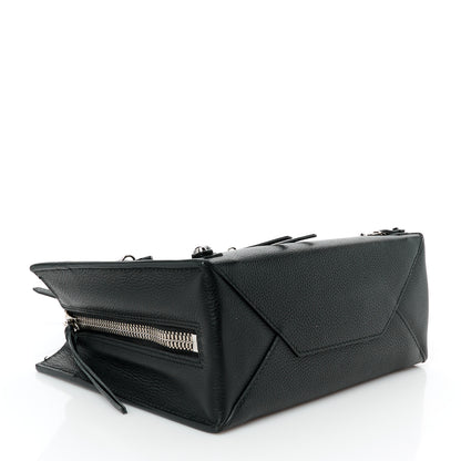 Balenciaga Grained Calfskin Papier Mini A4 Zip Around Tote Black 5 of 11