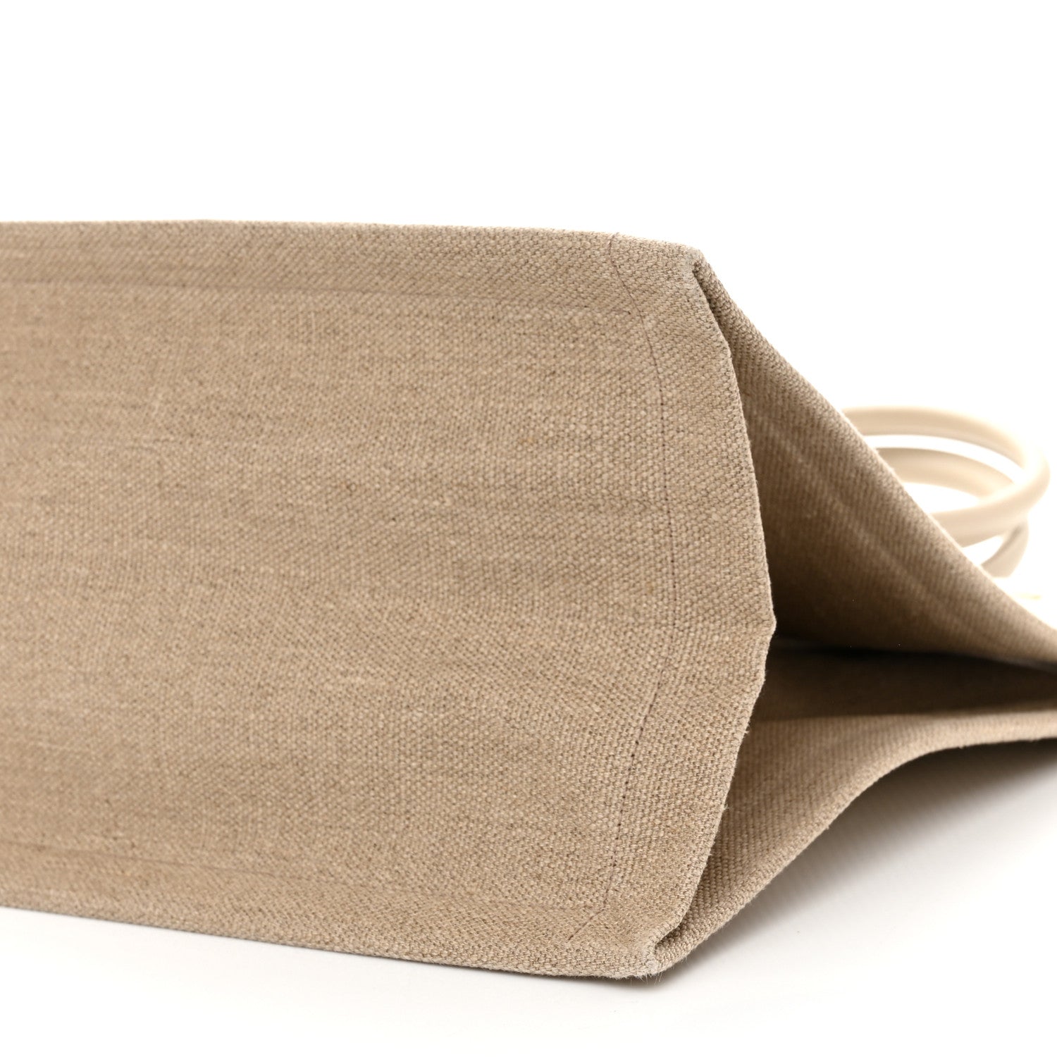 Saint Laurent Linen Calfskin Small Rive Gauche Tote Beige Sea Salt 11 of 11