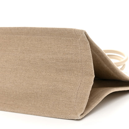 Saint Laurent Linen Calfskin Small Rive Gauche Tote Beige Sea Salt 11 of 11